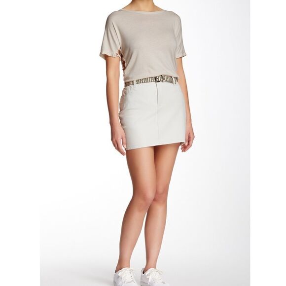 IRO Wirt Genuine Leather Skirt Size 38 - Picture 1 of 11